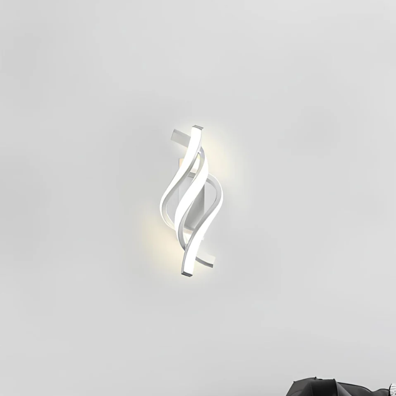 LED Wall Lamp – Modern Spiral Design Fixture for Home Office Lighting Decor