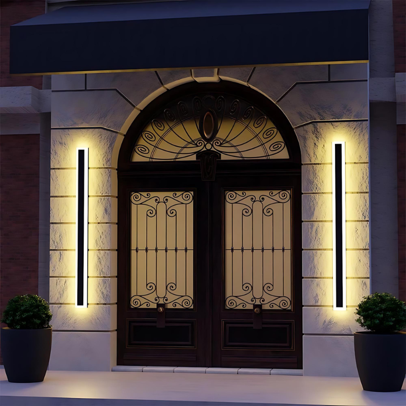 Outdoor Wall Light – Modern Solar Garden Lighting for Energy-Efficient Patios
