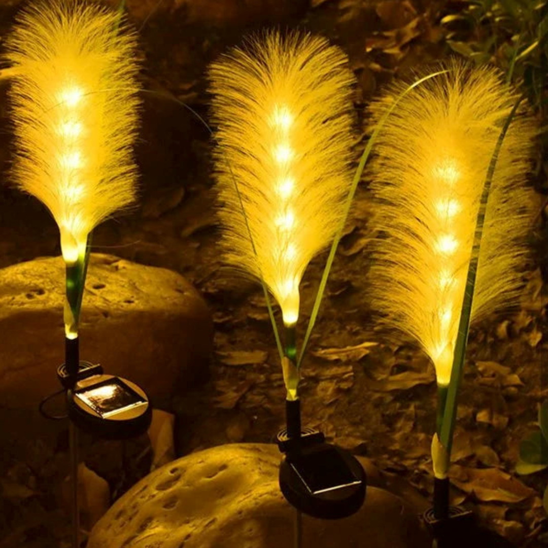 Solar Garden Lights – Decorative Fiber Optic Outdoor Patio Lighting