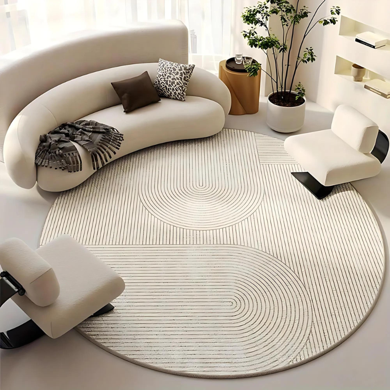 Non-Slip Area Rug – Durable Elegant Design for Home Office, Easy Care