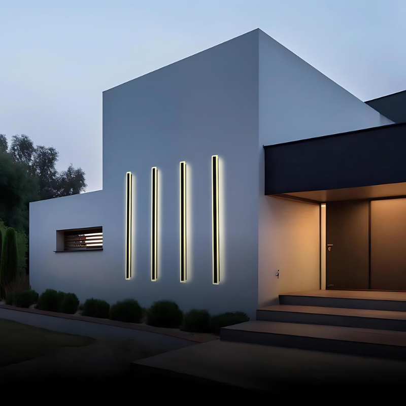 Outdoor Wall Light – Modern Solar Garden Lighting for Energy-Efficient Patios