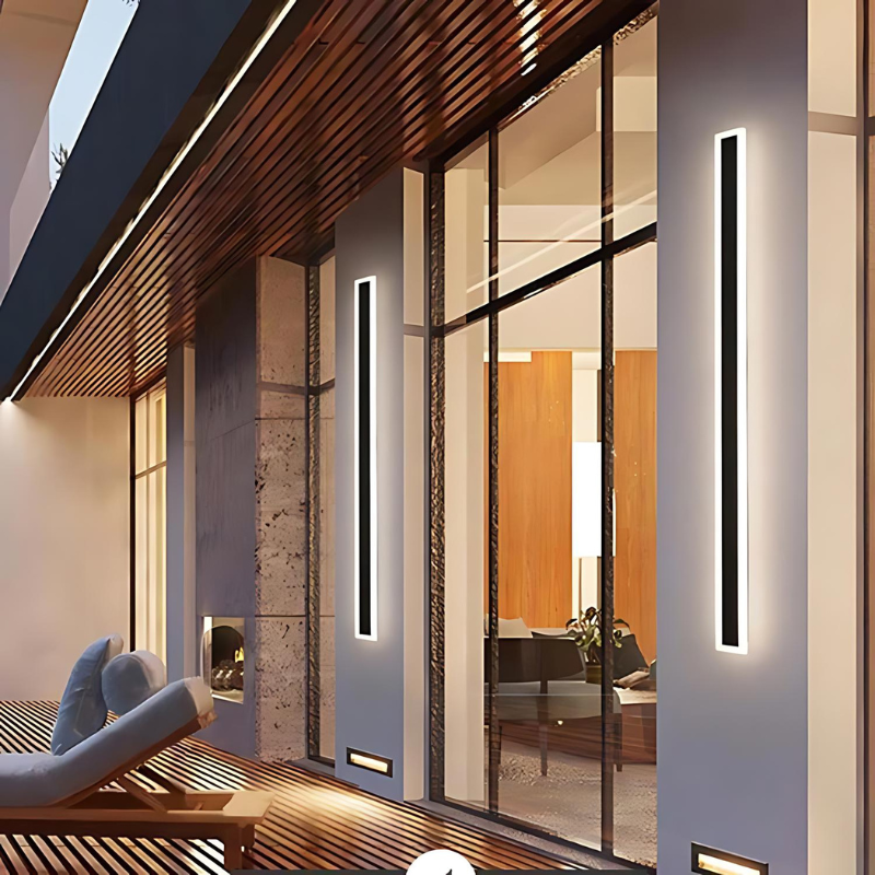 Outdoor Wall Light – Modern Solar Garden Lighting for Energy-Efficient Patios