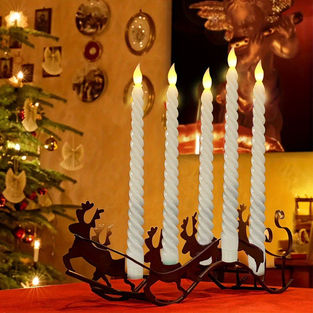 LED Candles Set – Realistic Battery Operated Flameless Decorative Lights