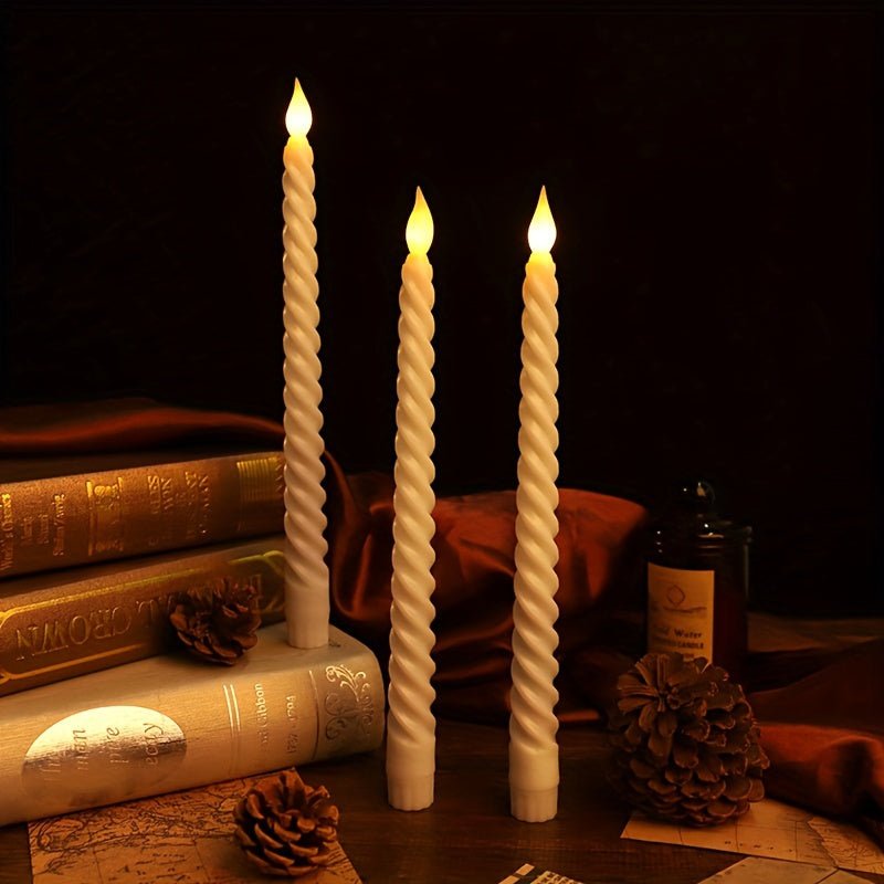LED Candles Set – Realistic Battery Operated Flameless Decorative Lights
