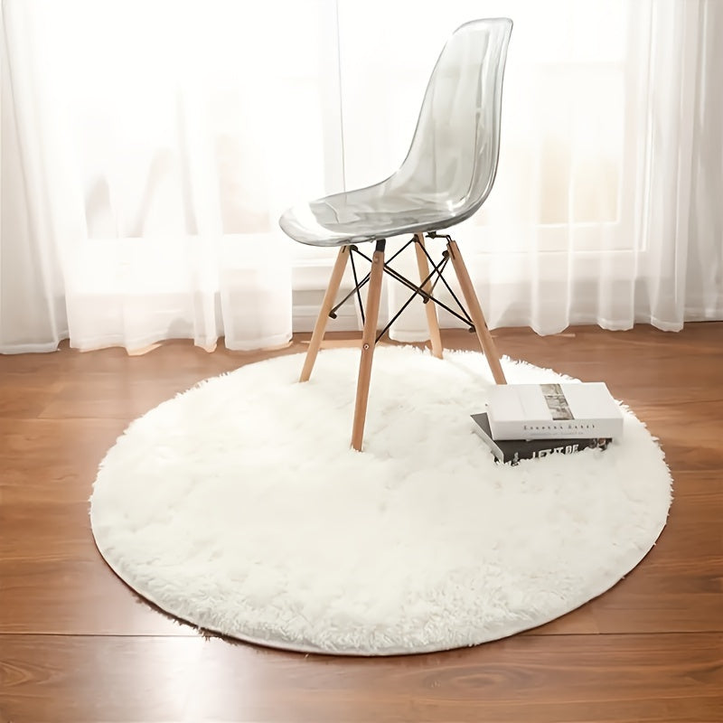 Plush Round Rug Indoor – Ultra-Soft Area Rug for Cozy Home Décor