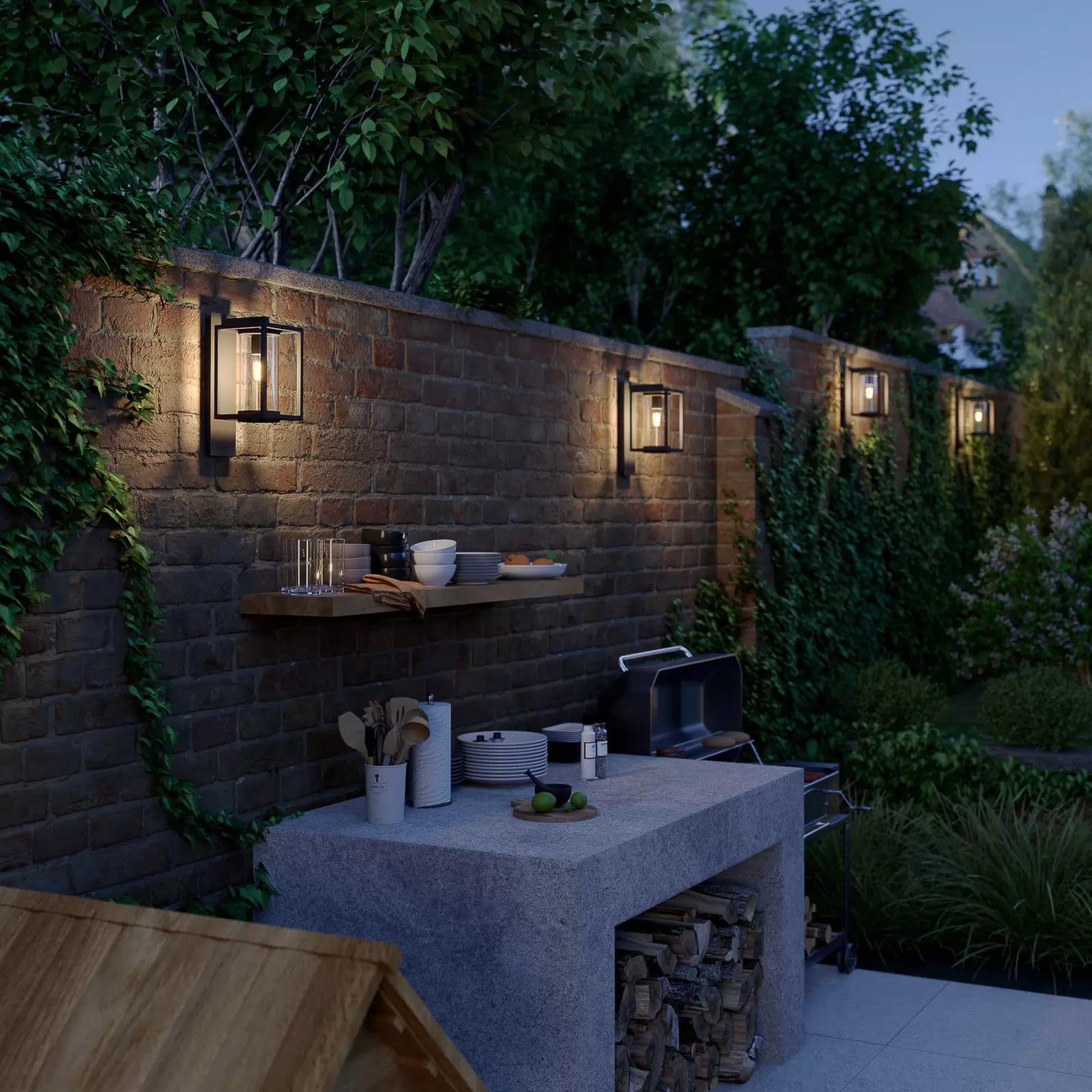 Outdoor Wall Sconce – Modern Aluminum Garden Light for Patio & Office