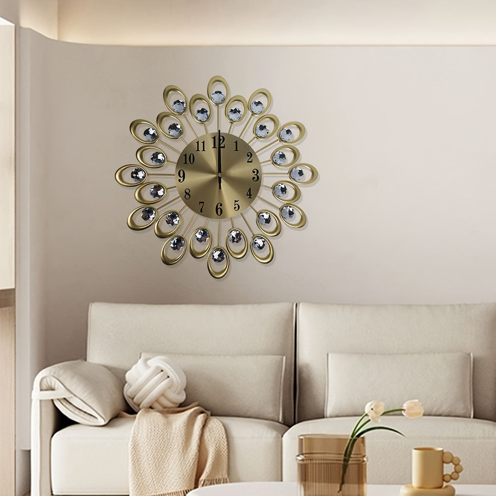 Wall Clock – Modern Metal Design for Home Office Decor, Stylish Elegant Timepiece