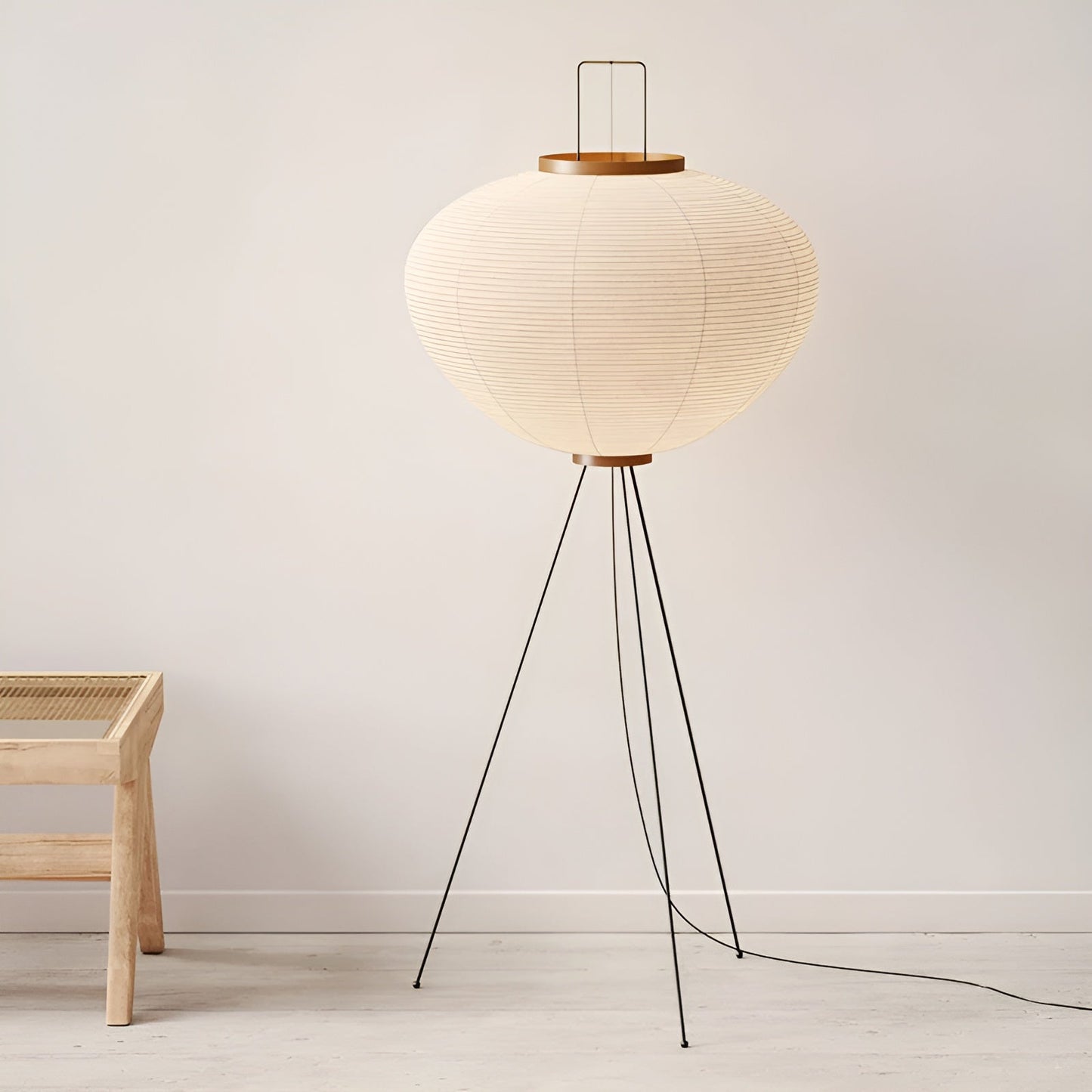 Japanese Floor Lamp – Rice Paper Light Fixture for Cozy Home Ambiance