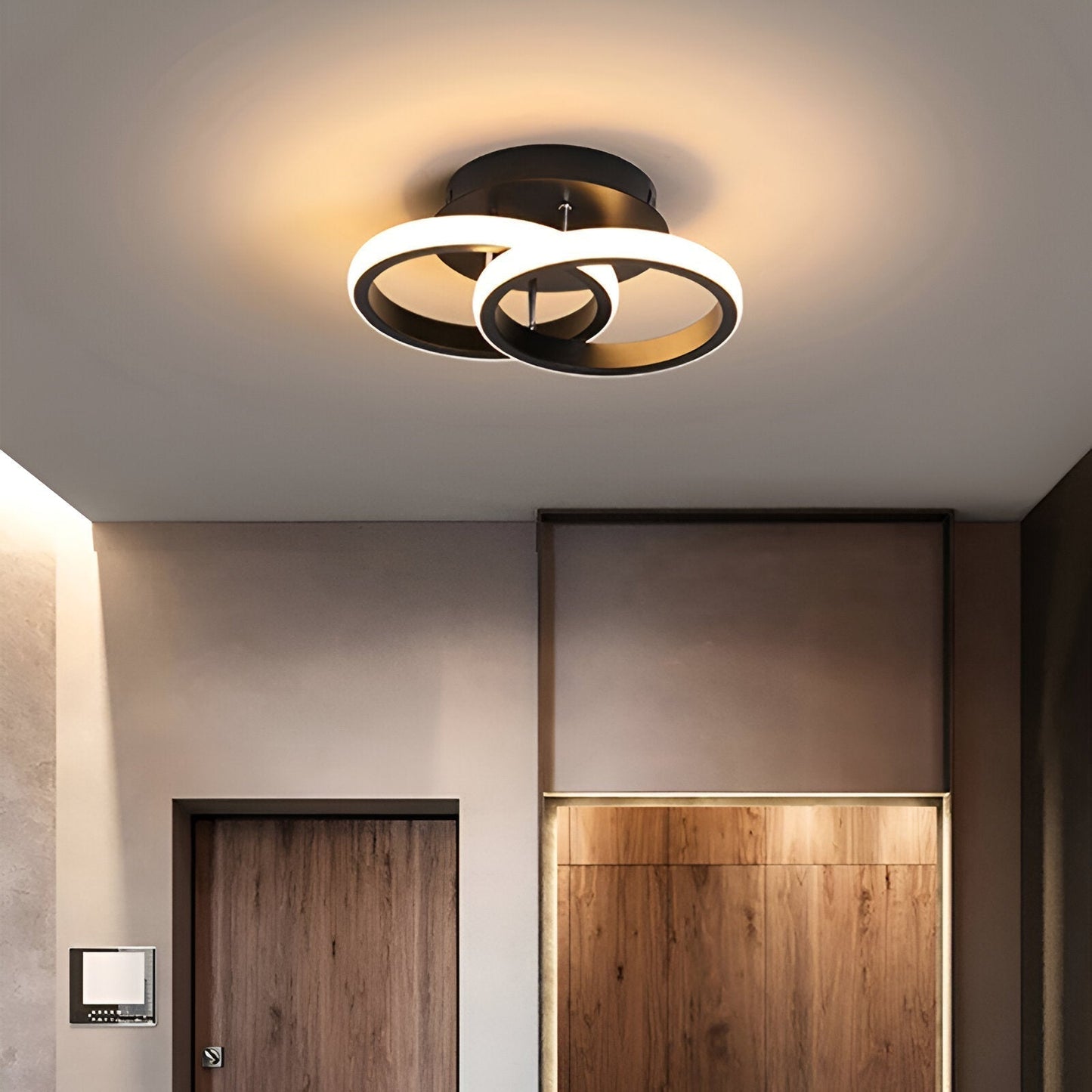LED Chandelier Light – Elegant Swirl Design Lamp for Home Office Decor