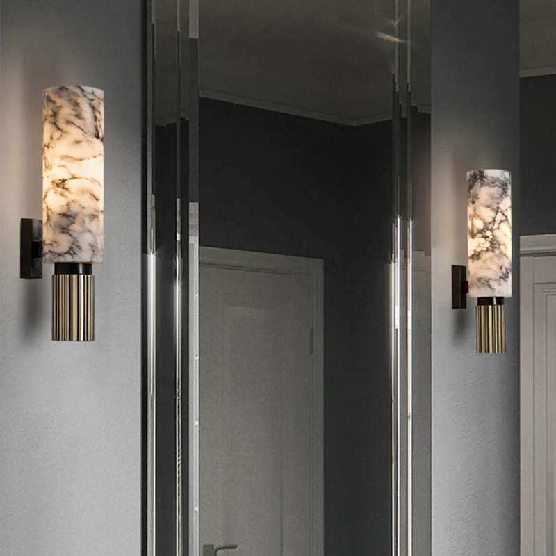 Marble Wall Sconce – Modern Indoor Lighting Fixture for Home and Office Decor
