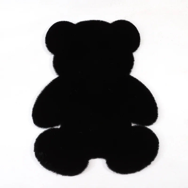 Children's Play Rug – Bear-Shaped Soft Floor Mat for Kids' Room Decor