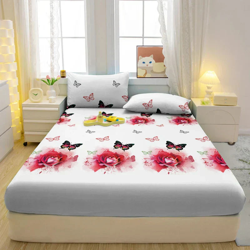 Soft Cotton Bed Sheets – Premium Bedding Set for Ultimate Comfort & Style