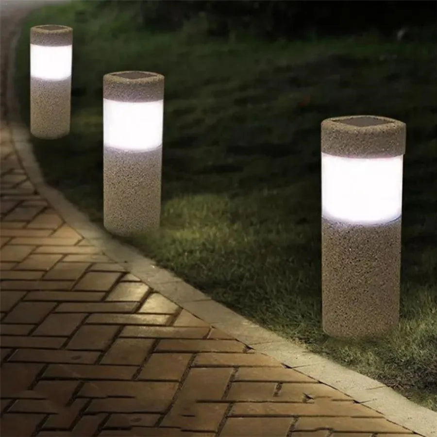 Outdoor Garden Lamp – Elegant Stone Lighting for Patios & Pathways