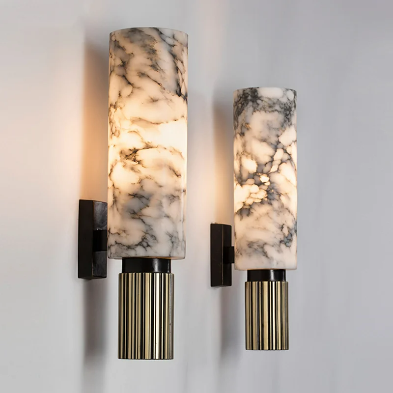 Marble Wall Sconce – Modern Indoor Lighting Fixture for Home and Office Decor