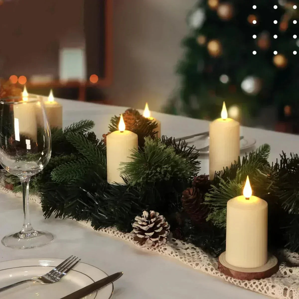 Waterproof LED Candles with Remote – Elegant Battery Operated Home Decor Lighting