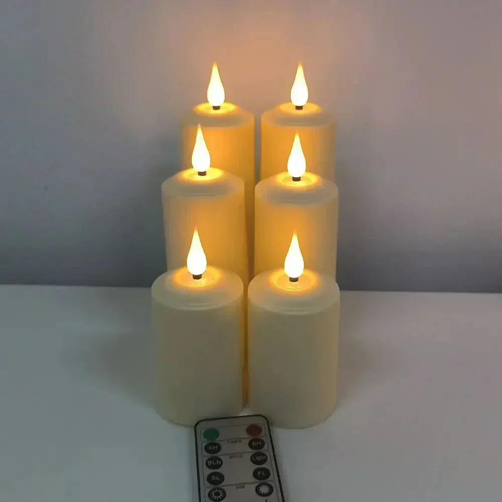 Waterproof LED Candles with Remote – Elegant Battery Operated Home Decor Lighting
