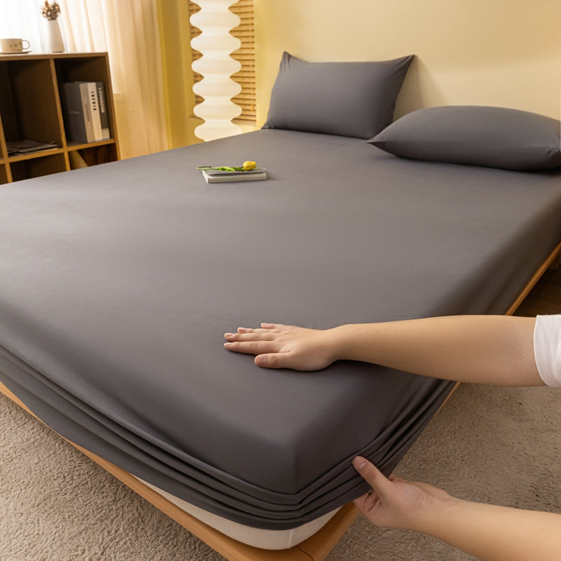 Mattress Protector Cover Waterproof – Soft Elastic Sleeveless Solid Color Comfort