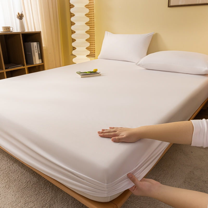 Mattress Protector Cover Waterproof – Soft Elastic Sleeveless Solid Color Comfort