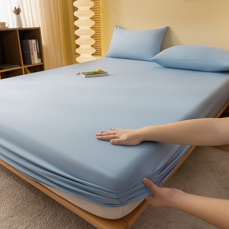 Mattress Protector Cover Waterproof – Soft Elastic Sleeveless Solid Color Comfort