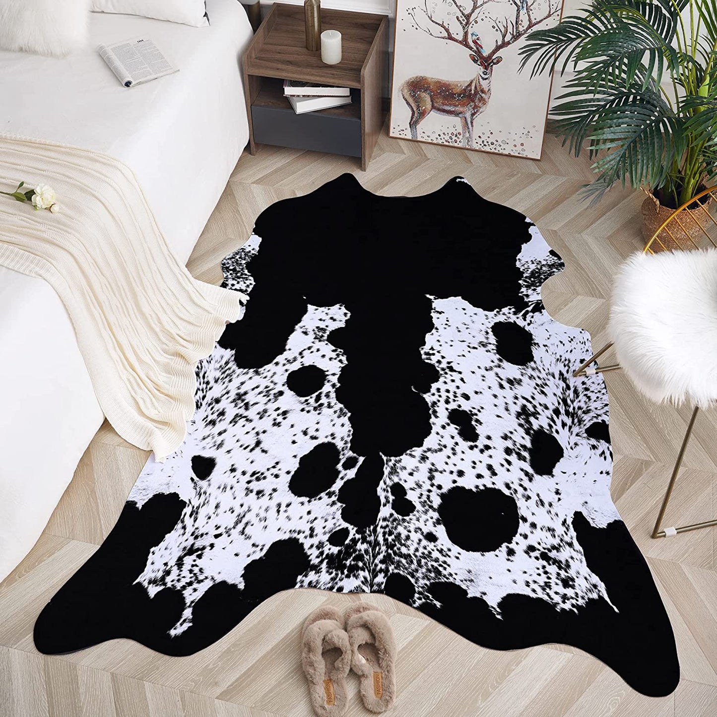 Faux Fur Area Rug – Soft Luxury Decorative Rug for Cozy Home Decor