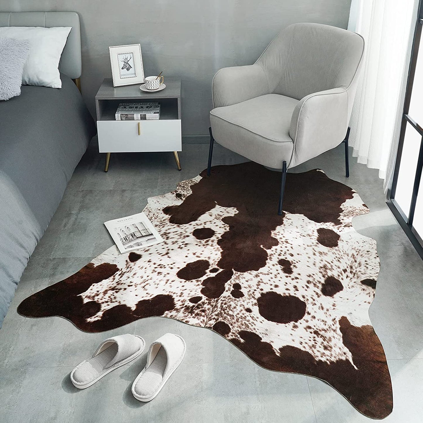 Faux Fur Area Rug – Soft Luxury Decorative Rug for Cozy Home Decor