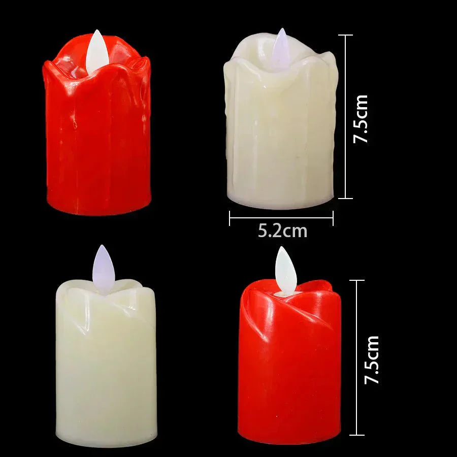 Flameless LED Candles – Elegant Indoor Decor for Birthday Parties & Events