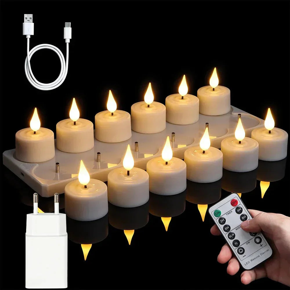 Flameless LED Candles – Indoor Decorative Flickering Lights for Ambiance