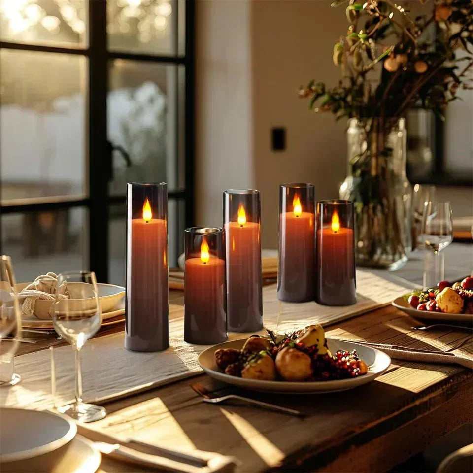 LED Candles Set – Realistic Flameless Flickering Candles for Home Decor