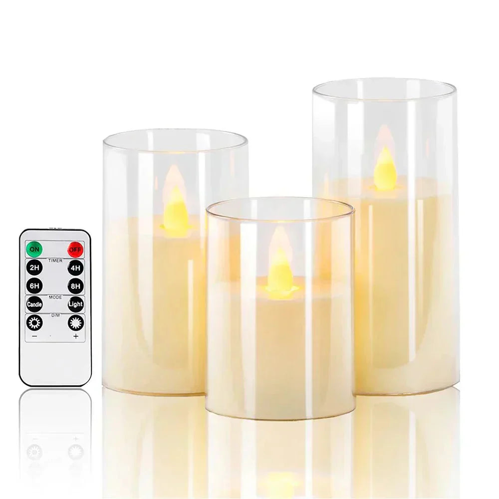 LED Candles Set – Realistic Flameless Flickering Candles for Home Decor