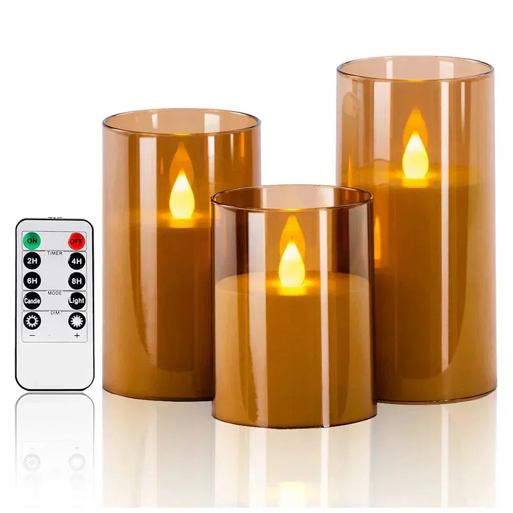 LED Candles Set – Realistic Flameless Flickering Candles for Home Decor