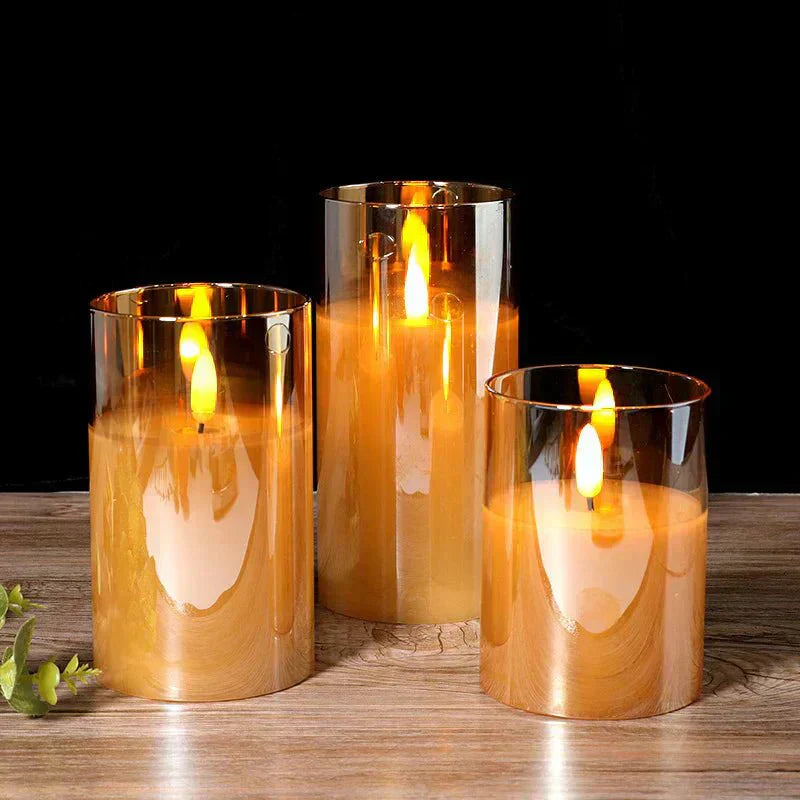 Decorative Candles for Home – Elegant Safe Flameless Candles for Office Decor