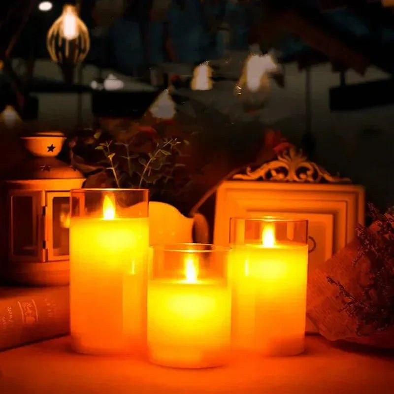 Decorative Candles for Home – Elegant Safe Flameless Candles for Office Decor