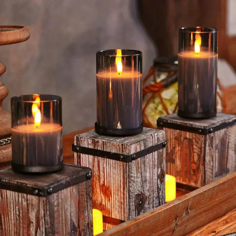 Decorative Candles for Home – Elegant Safe Flameless Candles for Office Decor