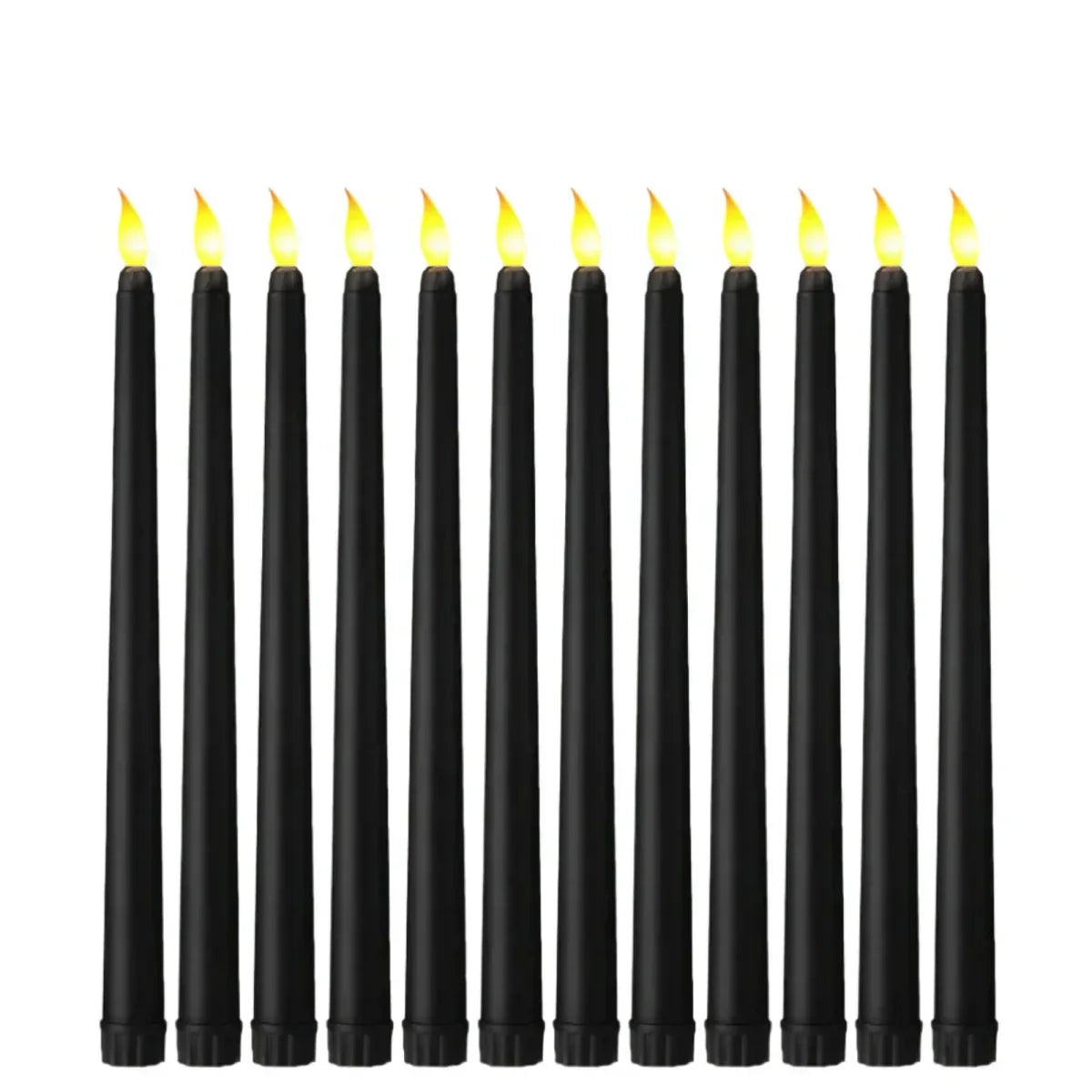 LED Candles for Halloween – Black Decorative Pointed Party & Wedding Lights