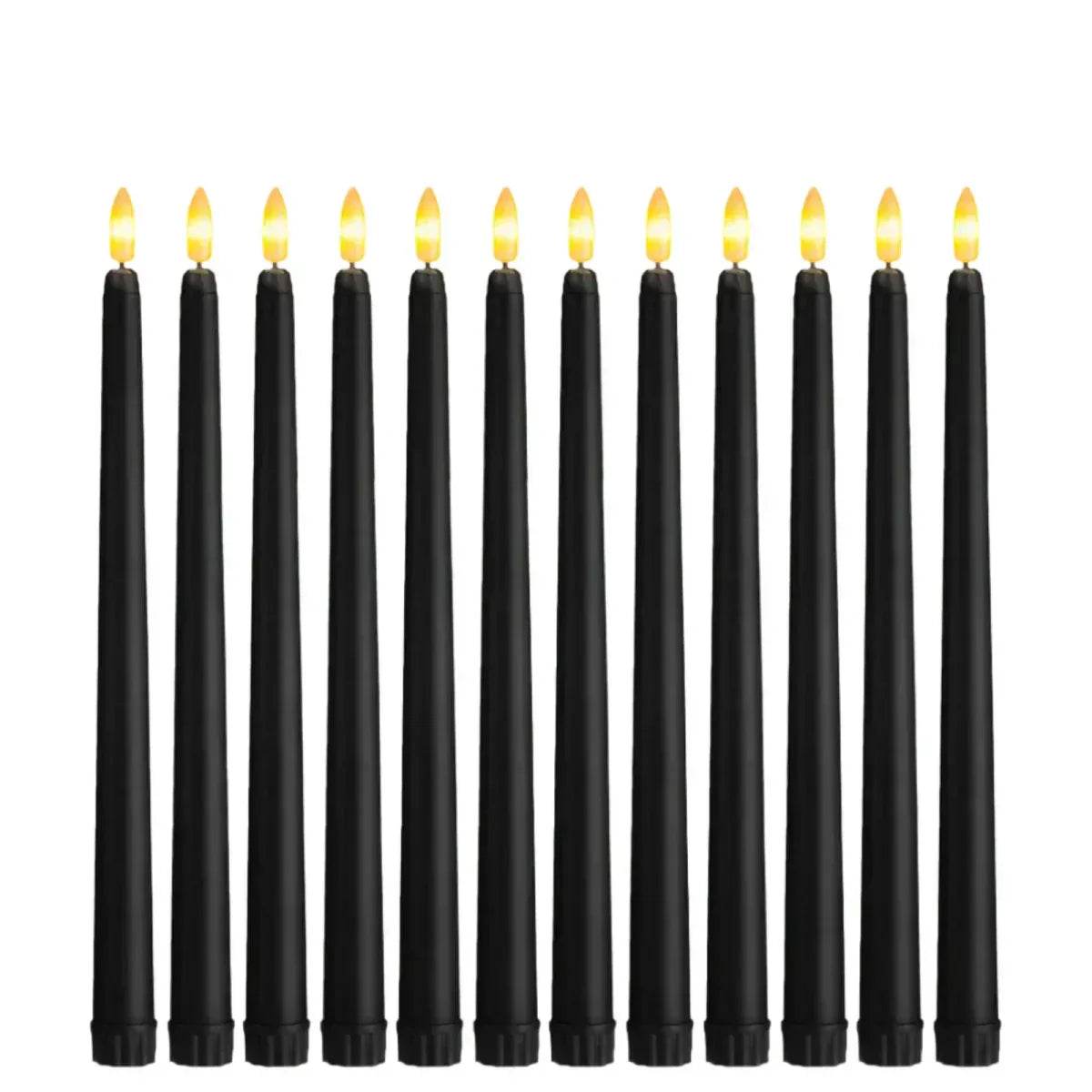 LED Candles for Halloween – Black Decorative Pointed Party & Wedding Lights