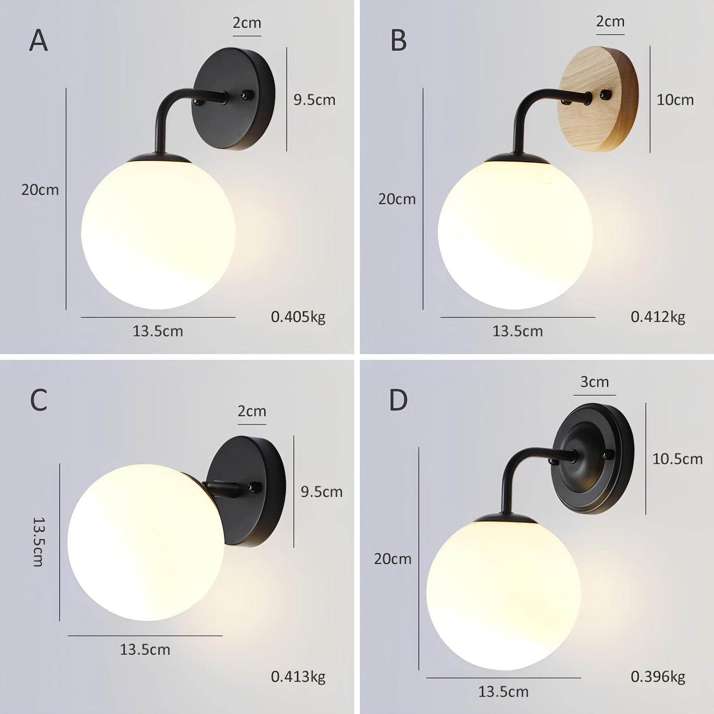 LED Wall Lamp – Minimalist Elegant Light Fixture for Home and Office Decor