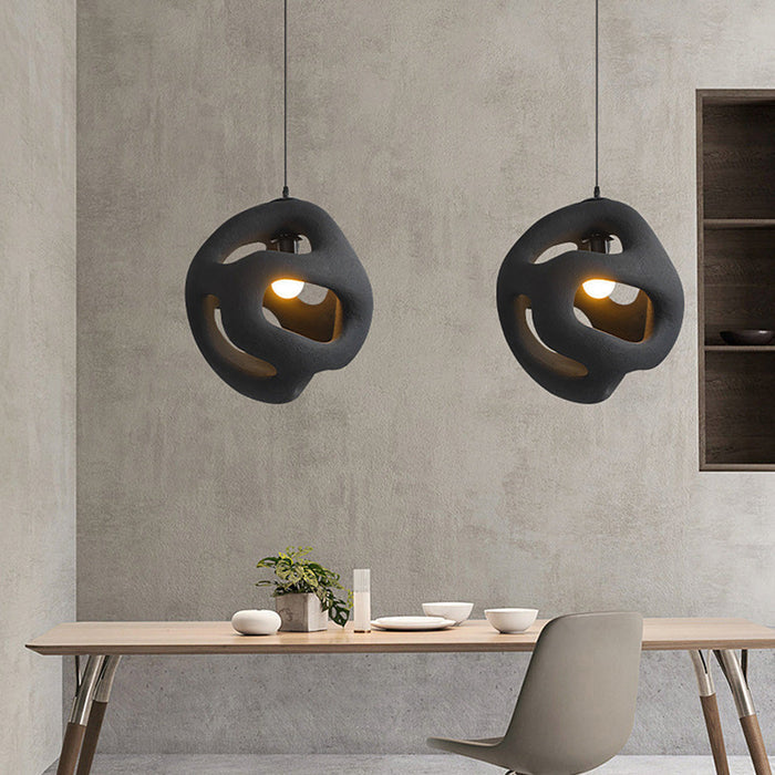 Scandinavian Pendant Light with Wabi Sabi Design for Home and Office