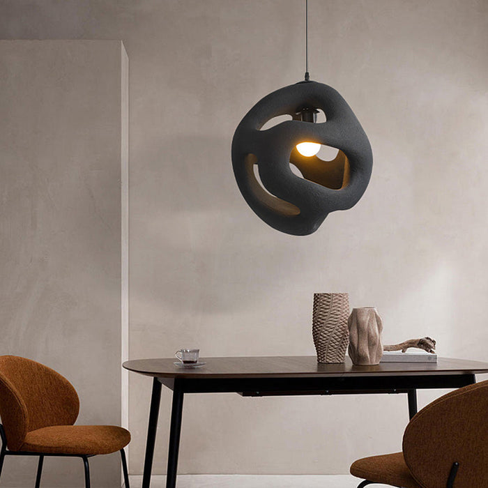 Scandinavian Pendant Light with Wabi Sabi Design for Home and Office