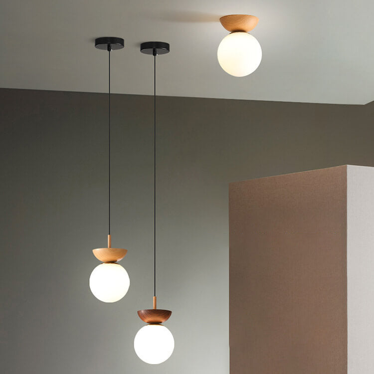 Japanese Ceiling Light with Adjustable Brightness for Home and Office