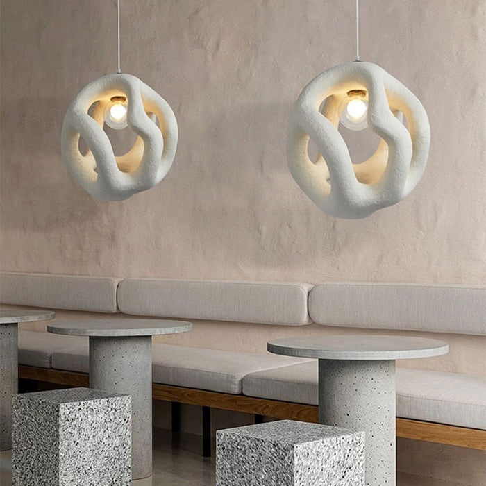 Scandinavian Pendant Light with Wabi Sabi Design for Home and Office