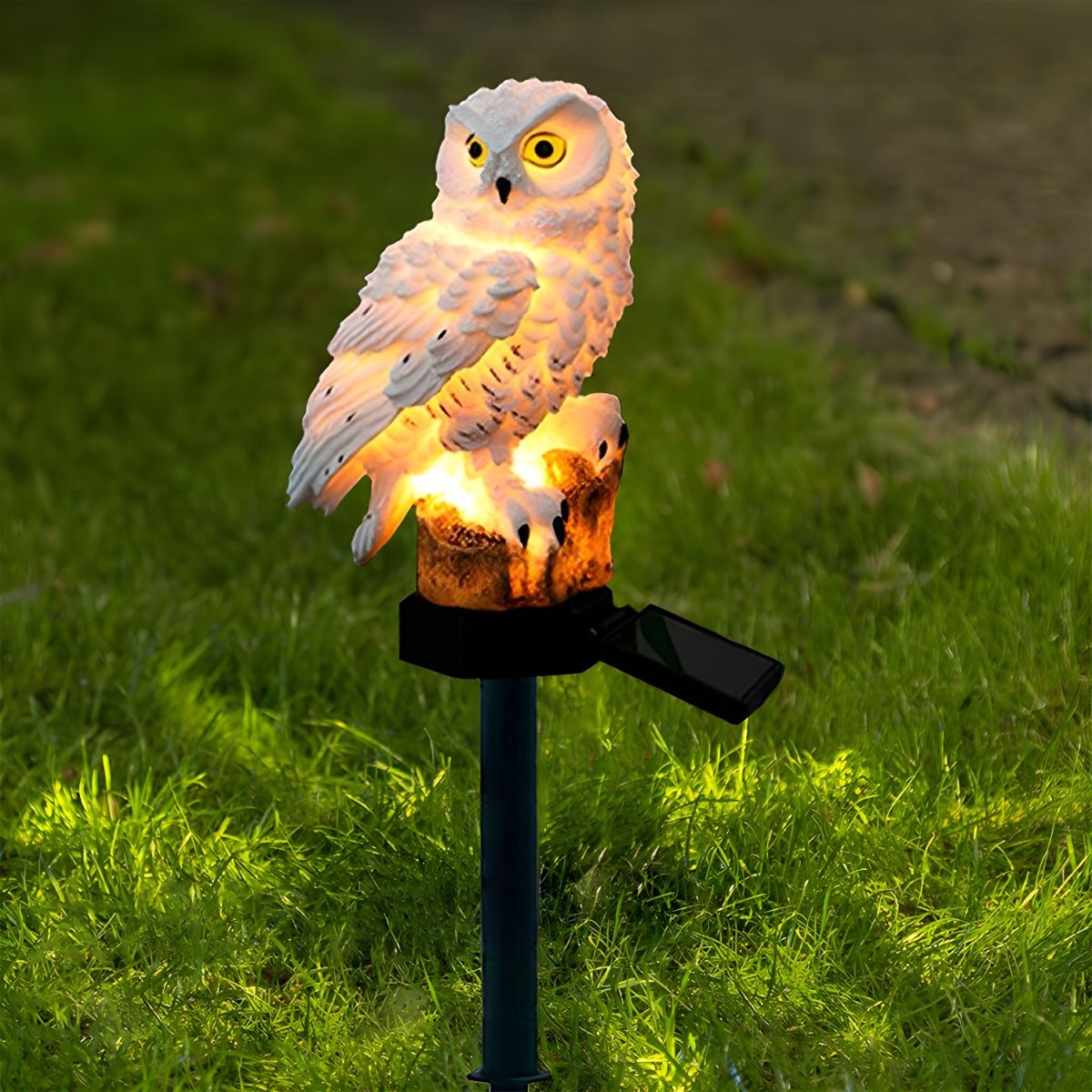 Solar Owl Garden Light - Decorative Outdoor Accent for Home and Patio