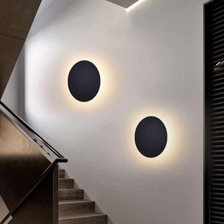 Round Wall Light Contemporary Design for Home and Office Decor