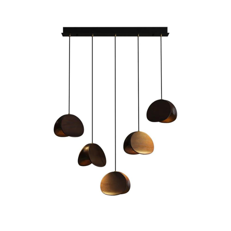 Wood Pendant Light | Elegant Warm Lighting for Home and Office Decor