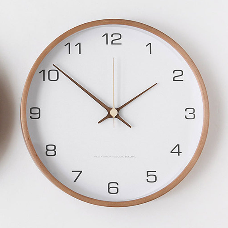 Wooden Wall Clock - Elegant Design for Home and Office Decor