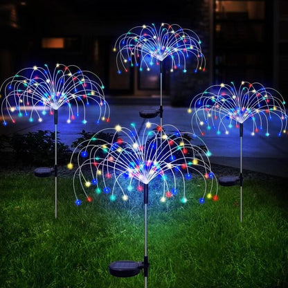 Solar Garden Light Firework Style for Outdoor Decor and Ambiance