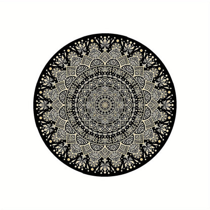 Non-Slip Mandala Area Rug for Home Decor and Office Style