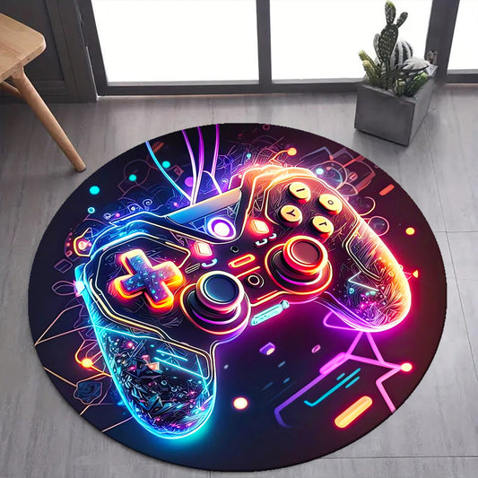 Crystal Velvet PlayStation Rug for Home Gaming and Office Decor