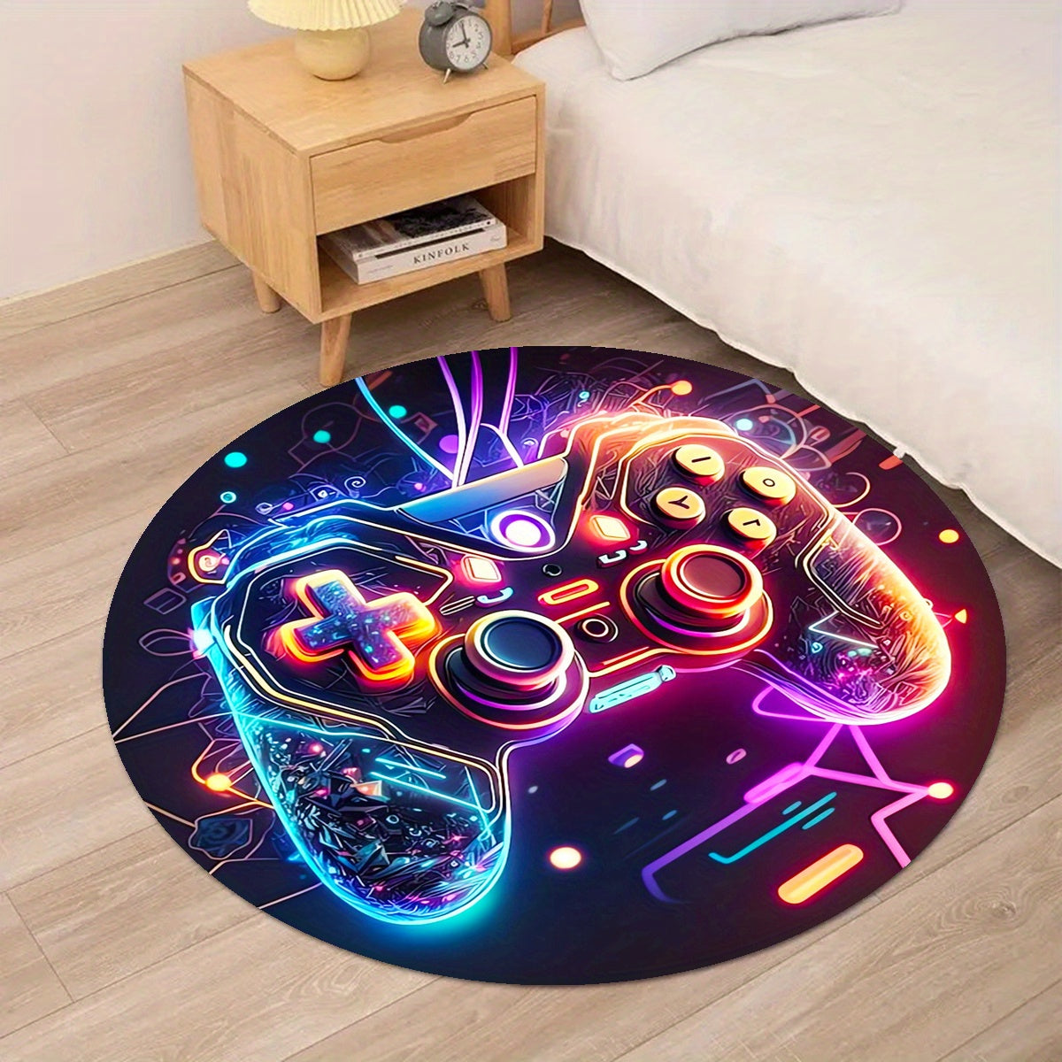 Crystal Velvet PlayStation Rug for Home Gaming and Office Decor