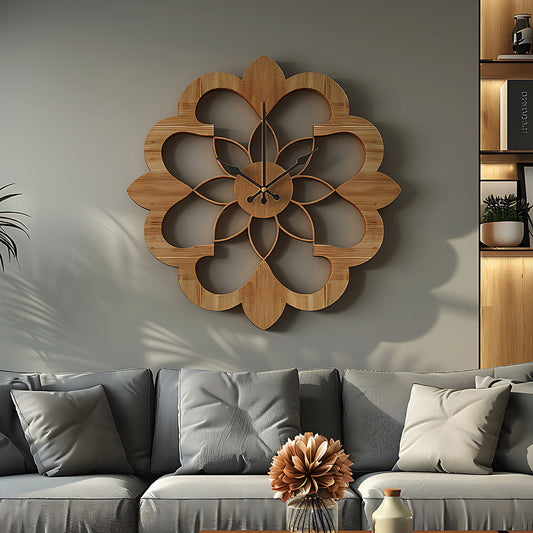 Wall Clock Vintage – Elegant Wooden Office Decor for Home and Classy Interiors