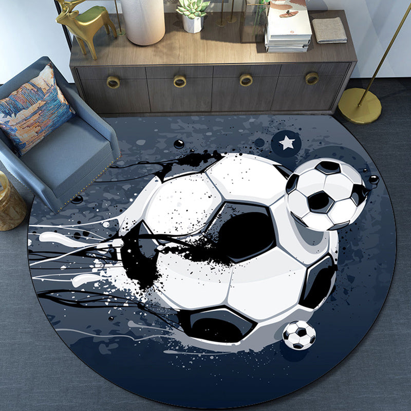 Plush Round Non-Slip Rug for Living Room and Bedroom Comfort